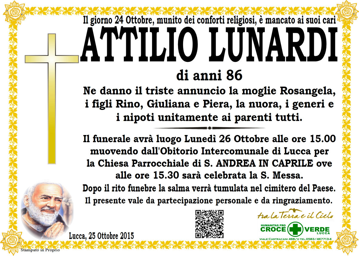 Attilio Lunardi Manifesto