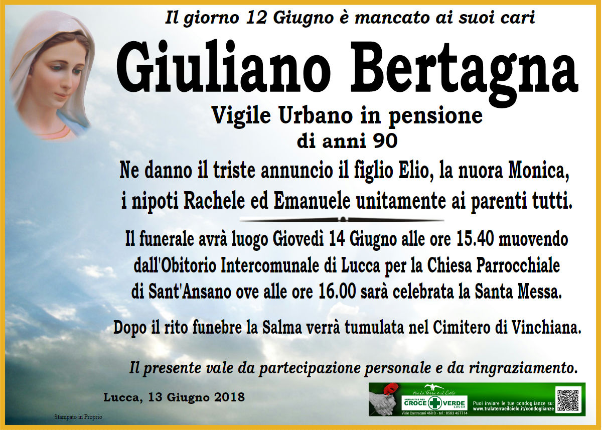 Giuliano Bertagna Vigile Urbano in pensione