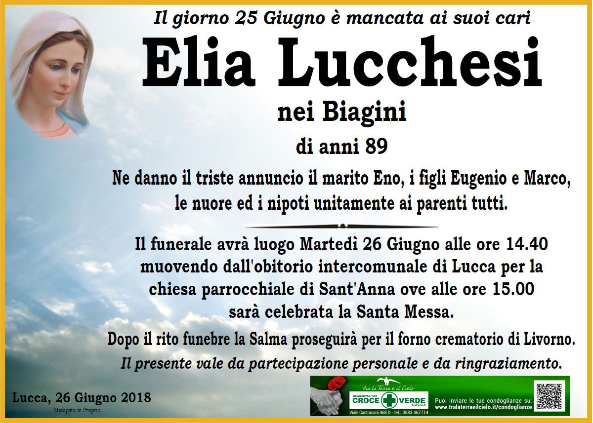 Elia Lucchesi nei Biagini