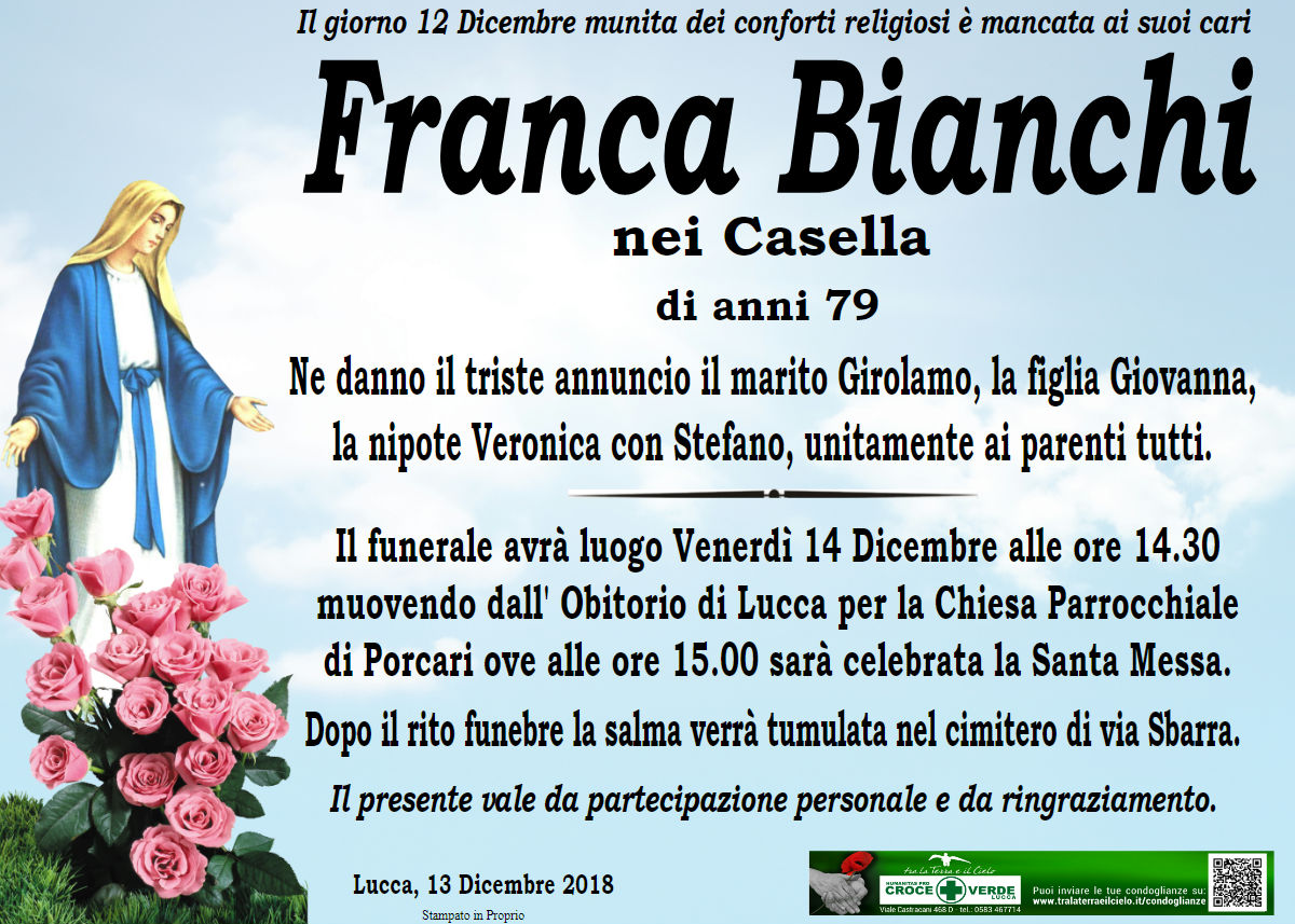 Franca Bianchi nei Casella