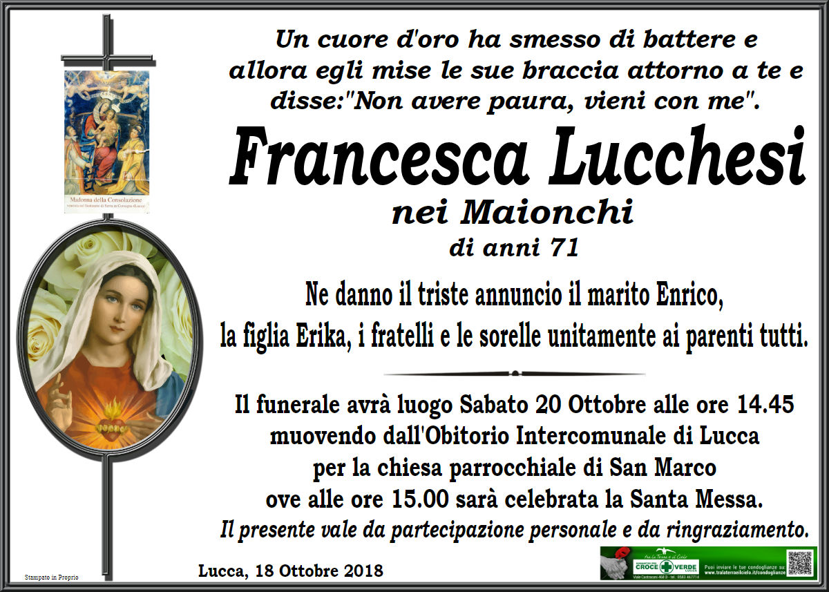Francesca Lucchesi nei Maionchi