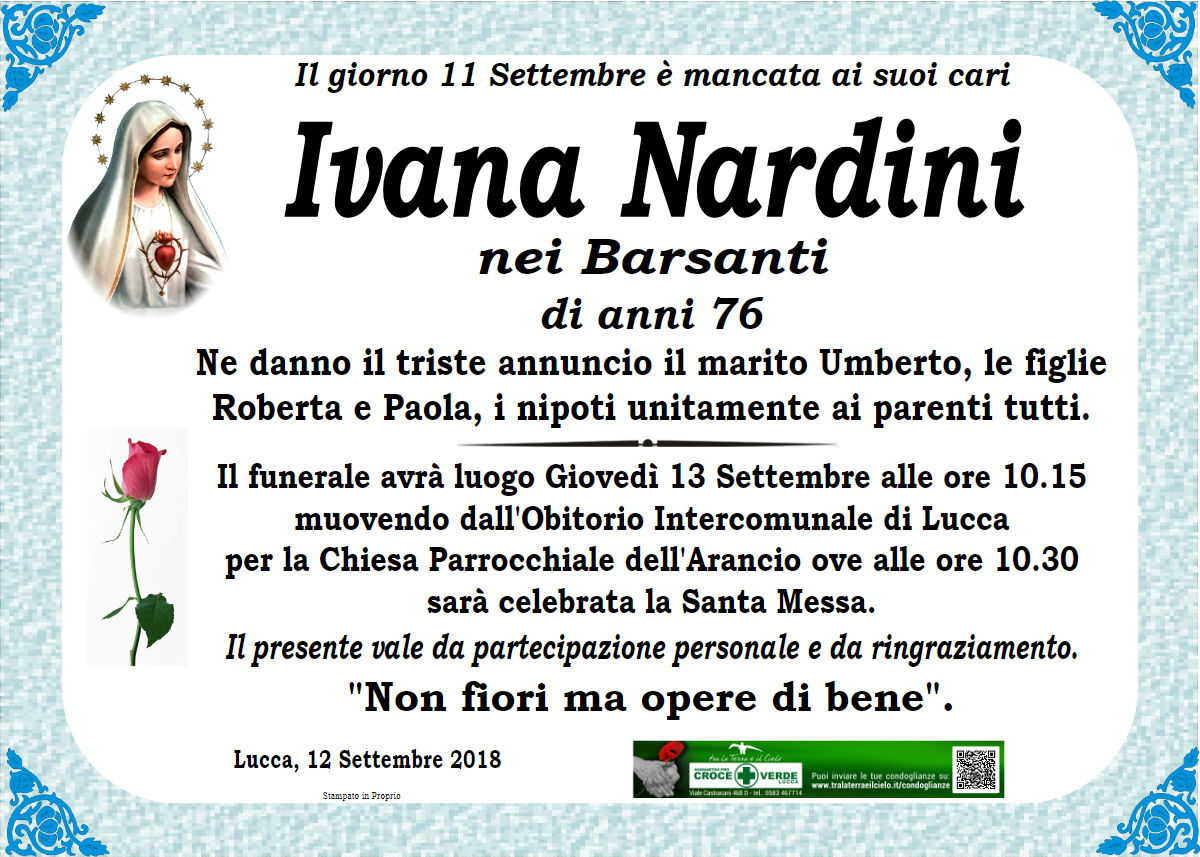 Ivana Nardini nei Barsanti