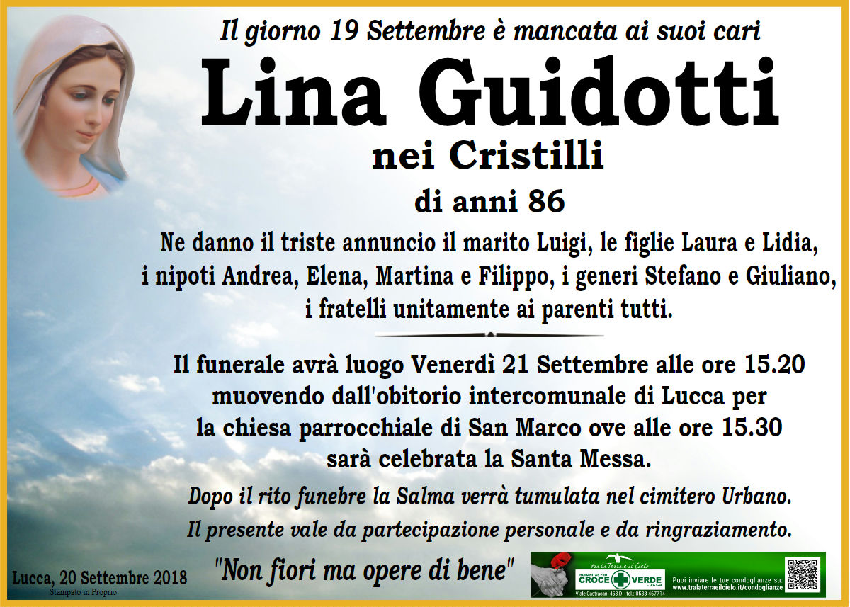 Lina Guidotti nei Cristilli