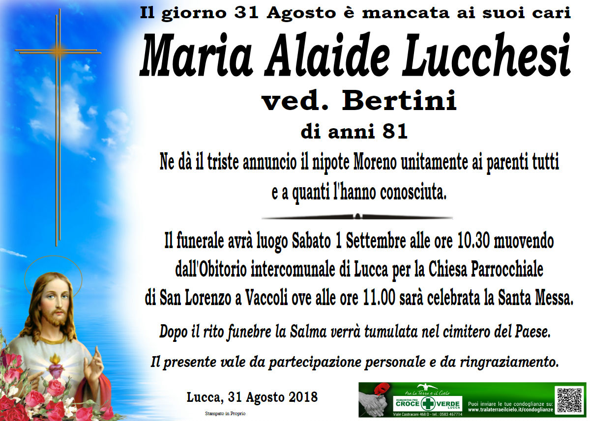 Maria Alaide Lucchesi ved. Bertini