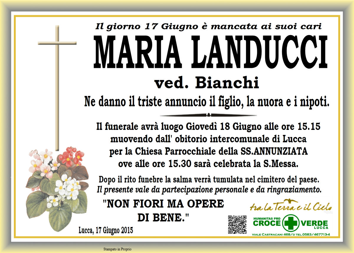 Maria Landucci ved. Bianchi