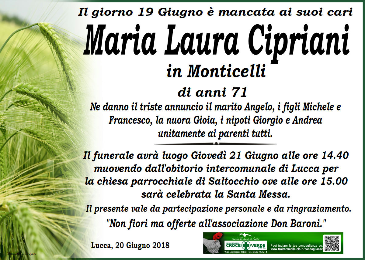 Maria Laura Cipiani in Monticelli