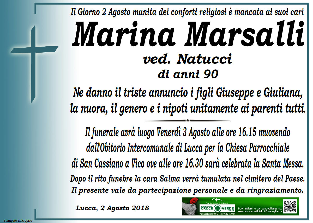 Marina Marsalli ved. Natucci