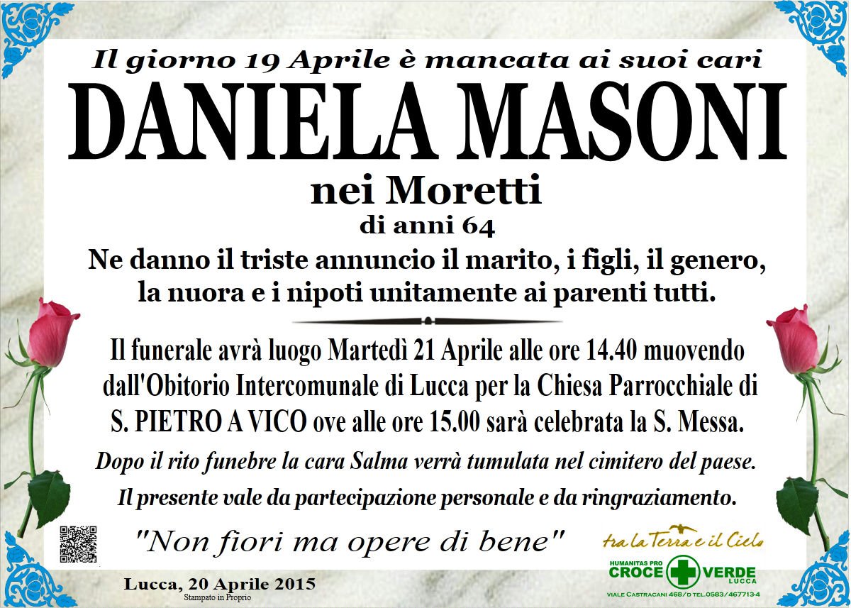 Masoni Daniela nei Moretti