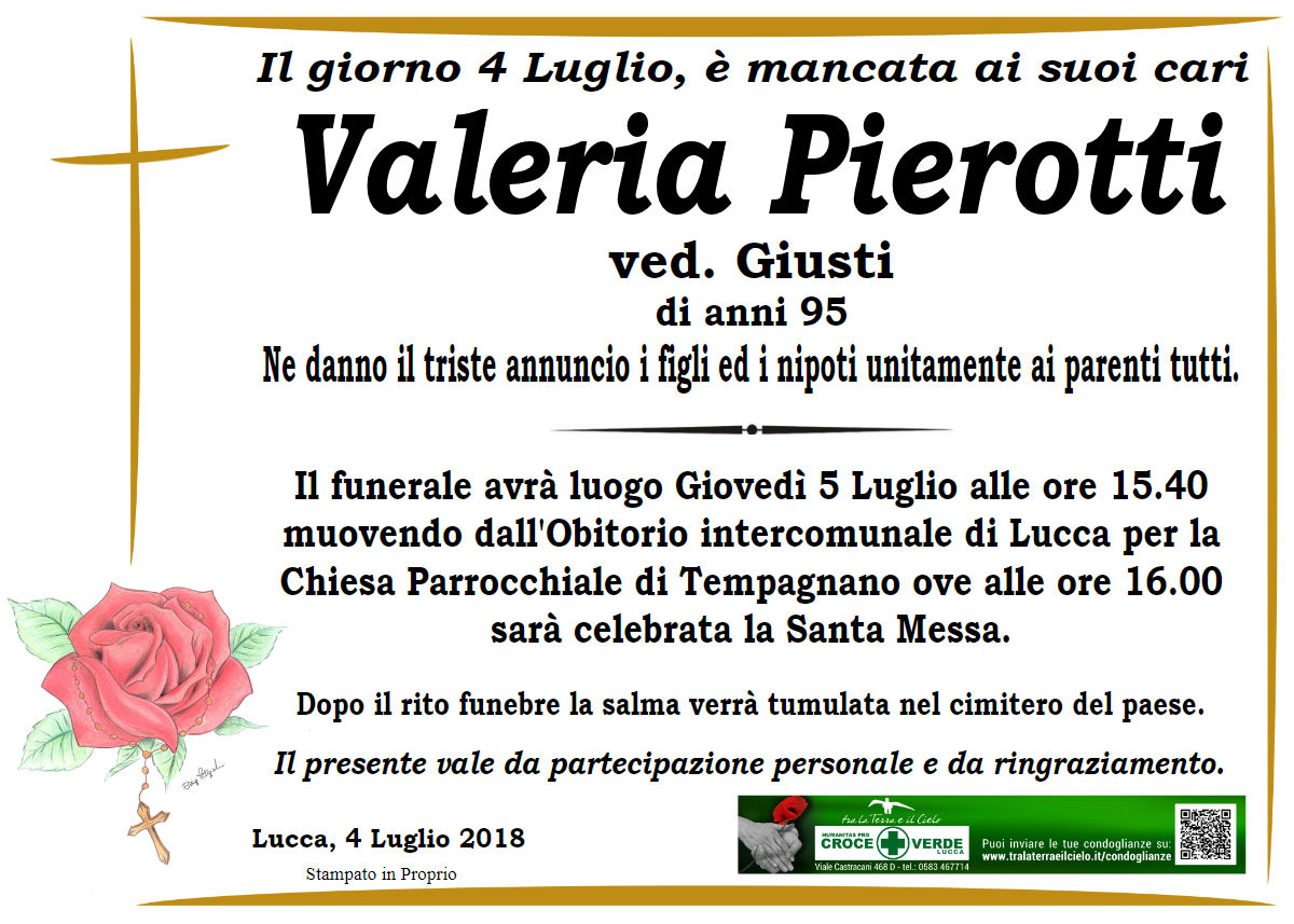 Pierotti Valeria ved. Giusti