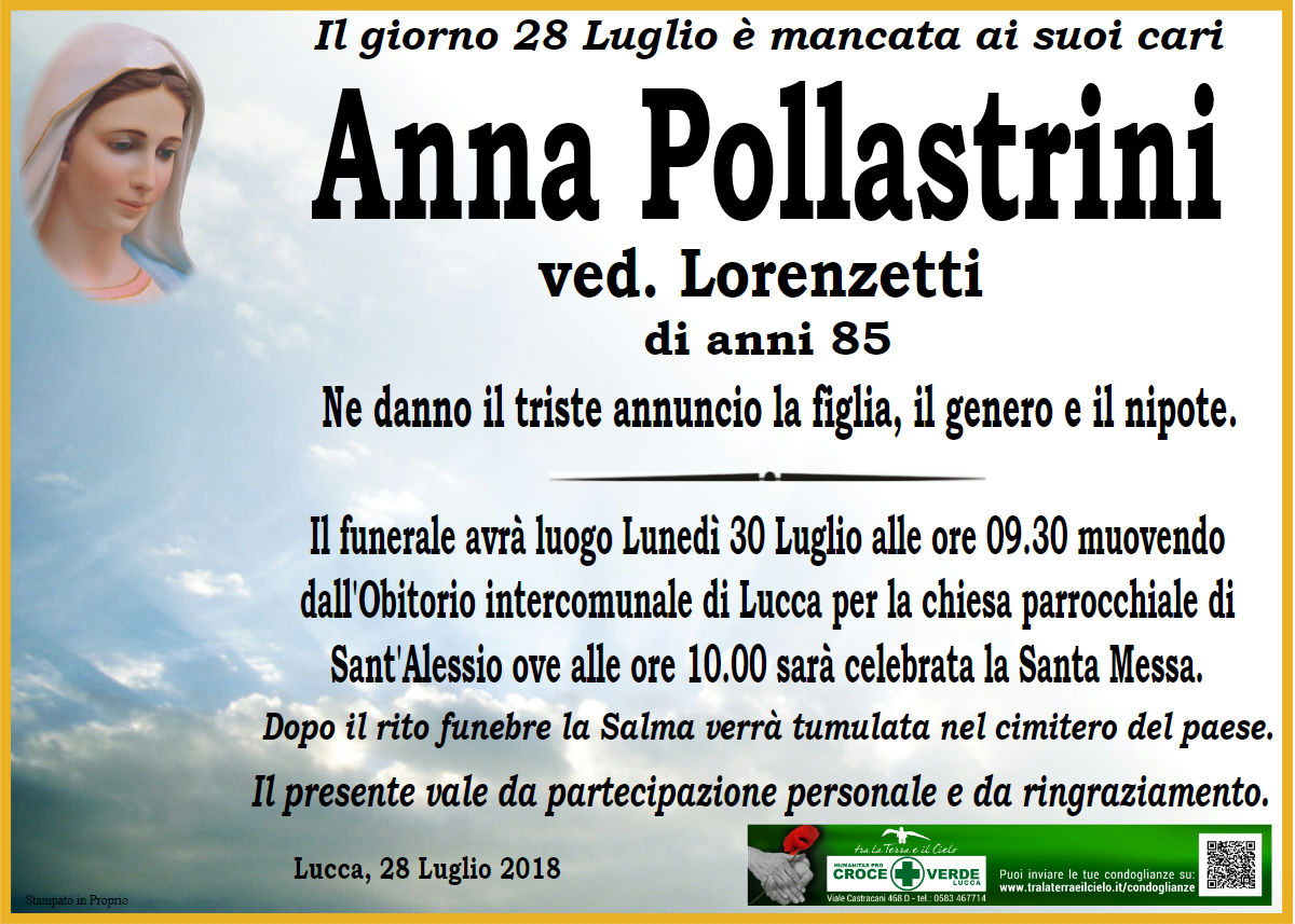 Anna Pollastrini ved. Lorenzetti
