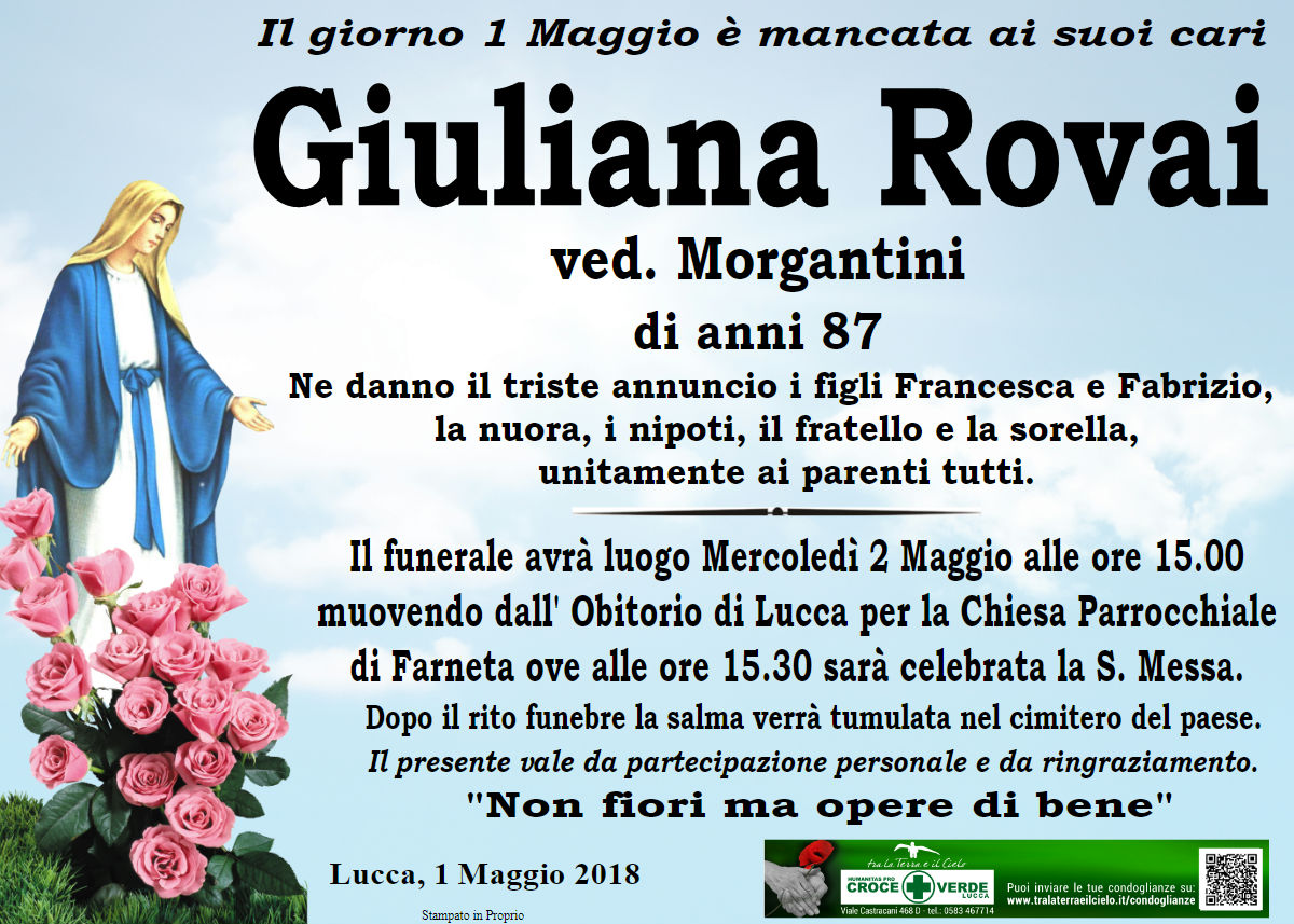 Giuliana Rovai ved. Morgantini